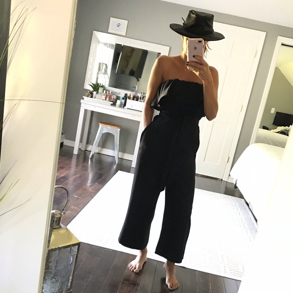 Babaton Pants - Babaton x Aritzia Flutter Strapless Jumpsuit 0